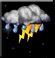 Tormenta de lluvia, Muy nuboso Tormenta de lluvia, Muy nuboso